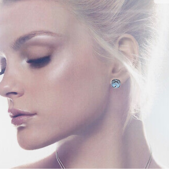 Swarovski pierced earrings - Blue - Picture 6 of 6